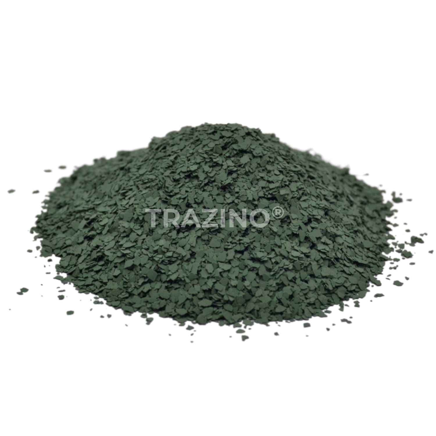 Trazino® Farbchips in Oliv zum Einstreuen für Beschichtungen Trazino® Farbchips in Oliv zum Einstreuen für Beschichtungen